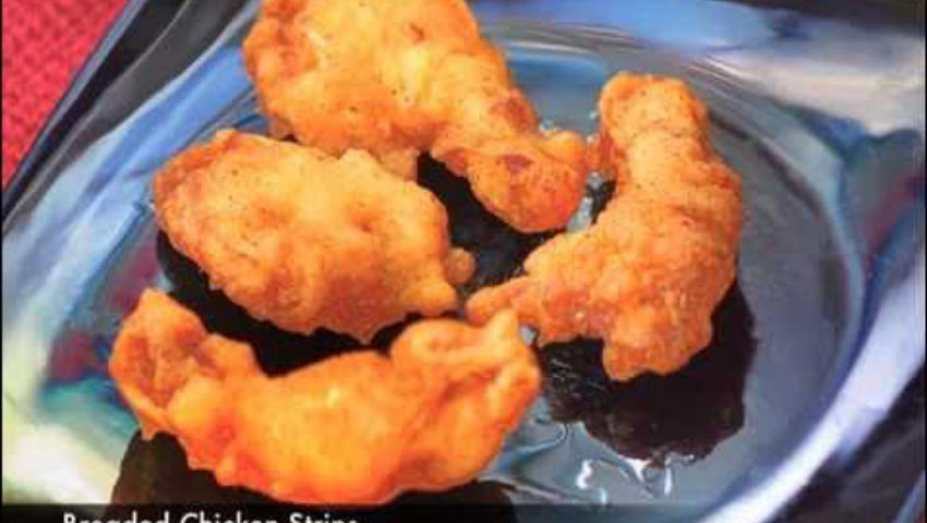 Breaded Chicken Strips - NOVEL METHOD /also alternate recipe for pasta