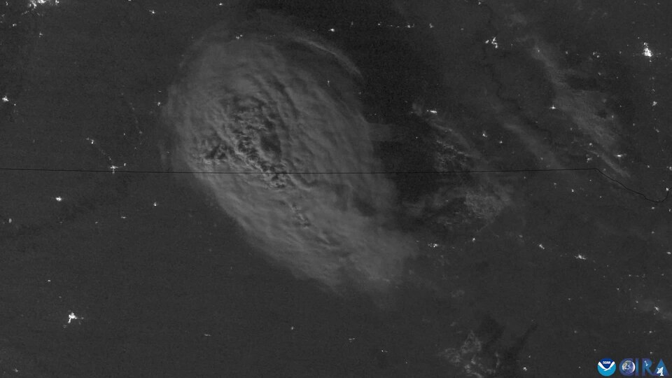 Moonlight Shines Upon Cirrus Plume Above a Storm (CIRA 2025-07-09 - nolabels)