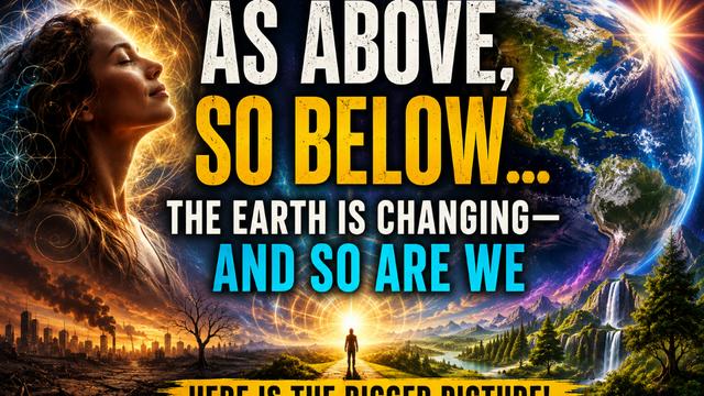 AS ABOVE, SO BELOW… THE EARTH IS CHANGING — AND SO ARE WE- HERE IS THE BIGGER PICTURE!