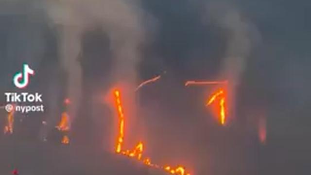 Breathtaking video captures Ohio wildfires from above