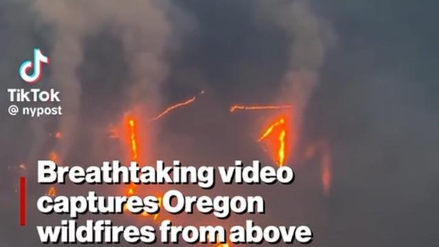 Breathtaking video captures Ohio wildfires from above