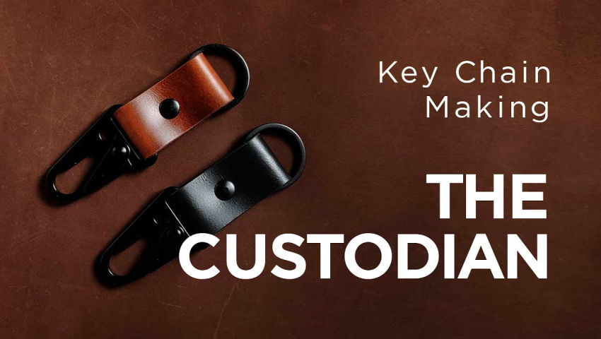 Leather key chain making | Leather craft | Made in India | Premium leather goods