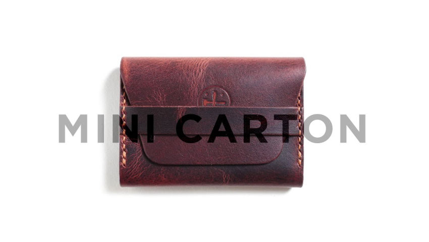 The Mini Carton II | Leather Card Holder | Handmade Product | Chisel & Mallet #craft