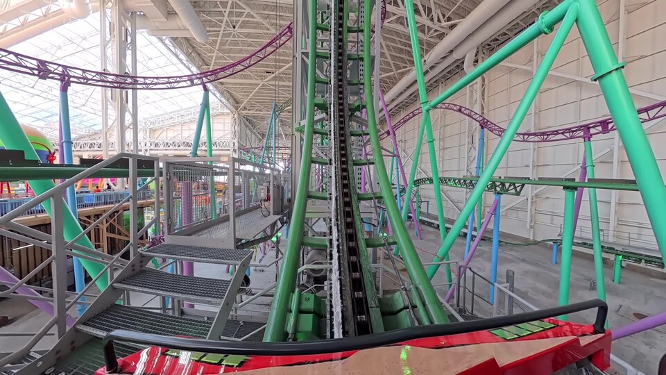 TMNT Shellraiser POV at Nickelodeon Universe