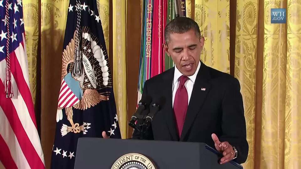President Obama Awards the Medal of Honor to Specialist Leslie H. Sabo, Jr.