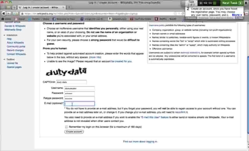 Account creation test 2