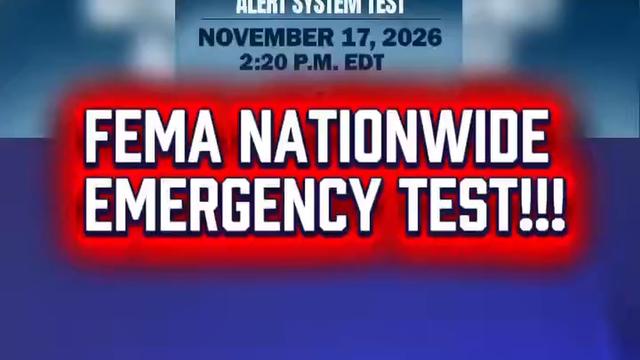 ⚠️ FEMA just announced a nationwide emergency test.
