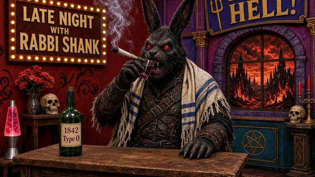 Late Night with Rabbi Shank - Art (screen test)