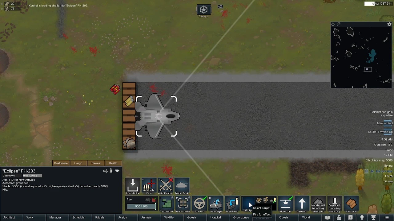 Rimworld - Aerial Vehicle Framework #test 1