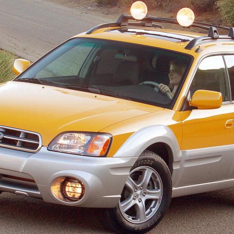 test-driving the subaru